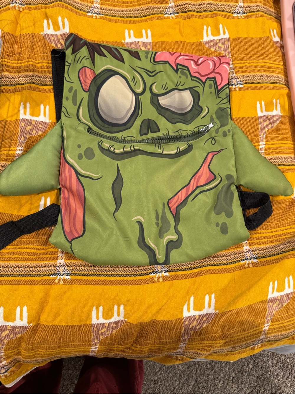Kids Green Zombie back pack